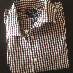 Dockers Men’s Dress Shirt Plaid Button Down